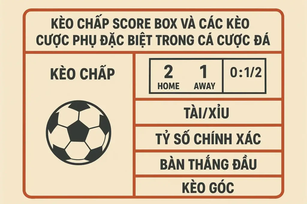 Kèo Chấp Score Box Và Các Kèo Cược Phụ Đặc Biệt Trong Cá Cược Bóng Đá 1 Kèo Chấp Score Box Và Các Kèo Cược Phụ Đặc Biệt Trong Cá Cược Bóng Đá