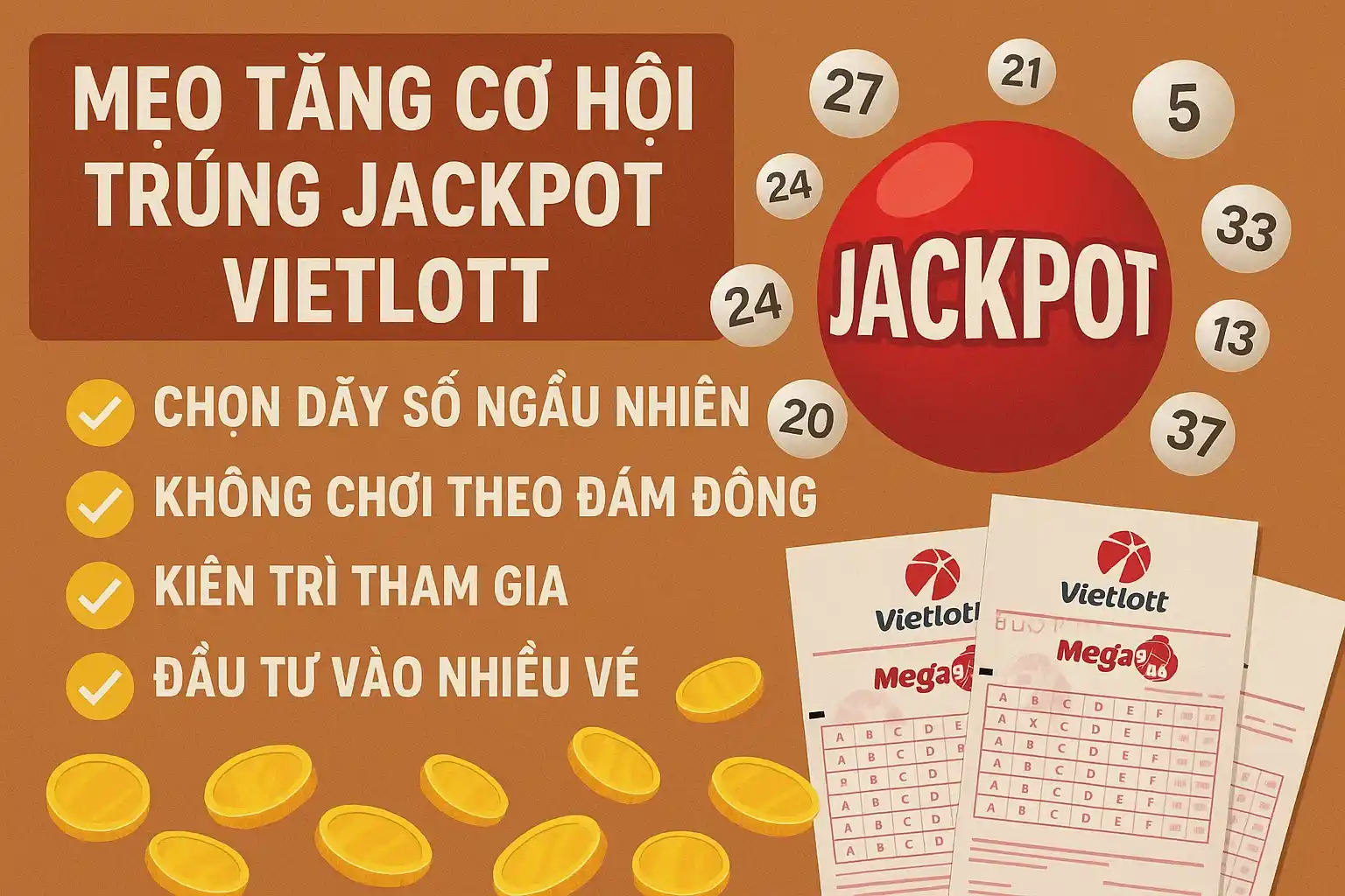 Jackpot Vietlott – Săn Giải Tỷ Phú, Đổi Đời Từ Những Con Số May Mắn 4 Mẹo Tăng Cơ Hội Trúng Jackpot Vietlott