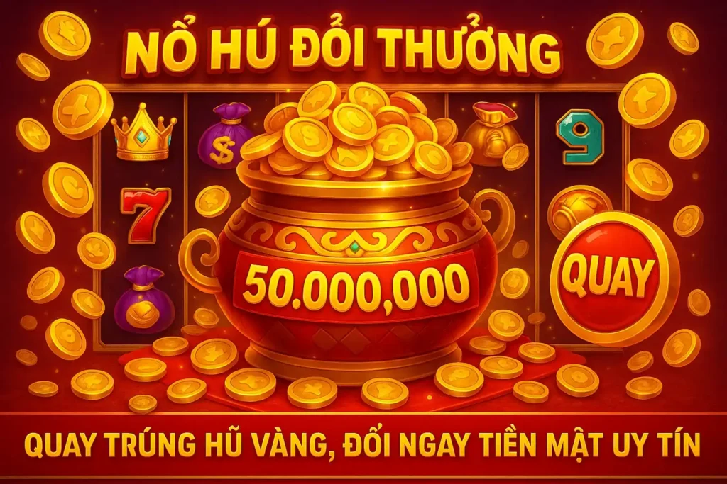 Nổ Hũ Đổi Thưởng – Quay Trúng Hũ Vàng, Đổi Ngay Tiền Mặt Uy Tín 1 Nổ Hũ Đổi Thưởng